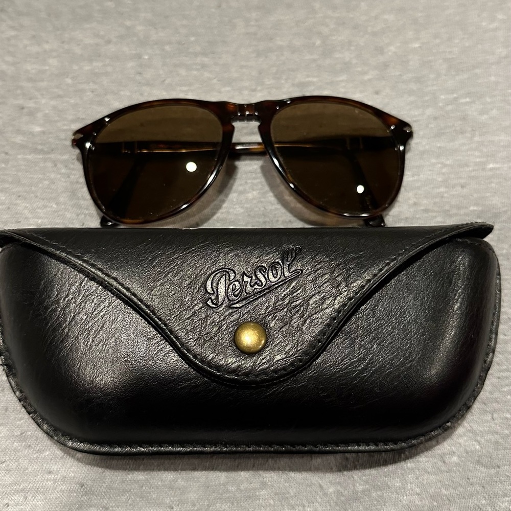 Persol PO9649S Polarized Sunglasses Havana Brown